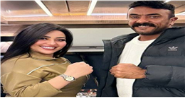 رحمة محسن تشارك جمهورها صورة من كواليس «علي كلاي» مع أحمد العوضي