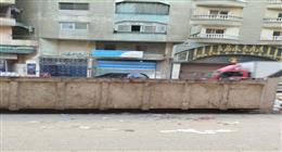محافظة الجيزة تدعم منطقة المنشية فيصل بحاويات قمامة كبيرة لتحسين منظومة النظافة