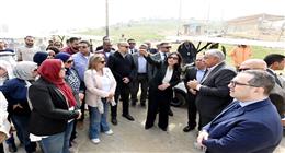 وزيرة الإسكان تقوم بجولة موسعة بمشروع حدائق تلال الفسطاط