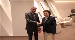 وزير السياحة يصطحب وزيرة الثقافة اليونانية في جولة بالمتحف الكبير والأهرامات