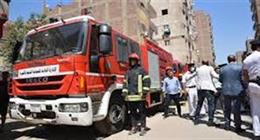 نشوب حريق بكابل كهرباء داخل نادي المهندسين بسبب الأمطار في الجيزة 
