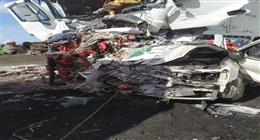 مصرع عامل في حادث تصادم ببولاق الدكرور