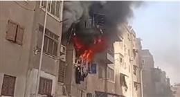 إصابة طفلين في حريق شقة سكنية بالإسكندرية