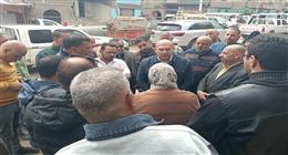 نائب محافظ الجيزة يتابع أعمال رفع كفاءة ترعة ترسا بعزبة مدكور