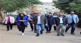 محافظ الجيزة يتابع تطوير ورفع الكفاءة بالمناطق المحيطة بالأهرامات