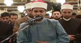 طالب كلية الدعوة محمد رضا يؤم المصلين في صلاة التراويح بالجامع الأزهر