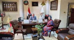 عميد طب بنها يناقش مع عضو لجنة الصحة بمجلس النواب تطوير المنظومة التعليمية والطبية