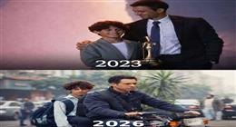 عصام عمر يمازح عمر شريف بصورة من مسلسل عين سحرية