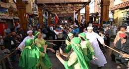بالمزمار البلدي والطبول.. انطلاق ديفيليه مهرجان أسوان الدولي للثقافة والفنون