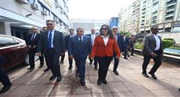 وزيرة التنمية المحلية تفتتح مشروعات خدمية بالدقهلية
