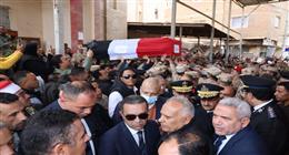 الآلاف يشيعون جنازة الشهيد العميد أحمد سمير في المنوفية