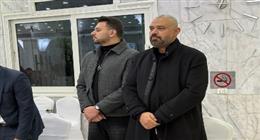 مصطفى حجاج ووليد سعد وأحمد إبراهيم في عزاء والد الشاعر خالد تاج الدين 