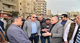وزير الري ومحافظ الشرقية يتفقدان المنظومة المائية وعملية تغطية مصرف بلبيس في الزقازيق