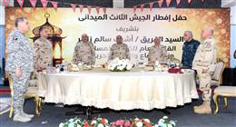وزير الدفاع يلتقي مقاتلي الجيش الثالث الميداني وقوات شرق القناه لمكافحة الإرهاب (صور)