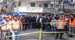 انهيار أجزاء داخلية بمنزل قديم في منطقة المعمورة بالإسكندرية دون إصابات