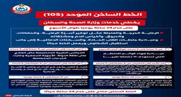 لاستقبال الشكاوى والطلبات.. 4 خدمات يقدمها الخط الساخن 105 التابع لـ«الصحة» 