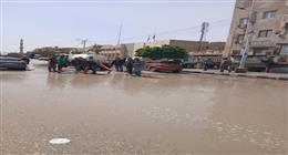  تركيب أعمدة الإنارة ورفع الأشجار المتساقطة إثر موجة الطقس السيئ بالفيوم