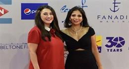 منى زكي تهنئ كندة علوش بعيد ميلادها