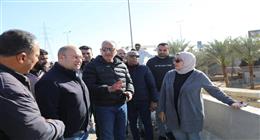 محافظ الجيزة يعاين موقع الهبوط بمطلع محور 26 يوليو بنطاق كرداسة نتيجة الأمطار