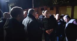 محافظ الجيزة يتفقد موقع إصلاح كسر مفاجئ بخط مياه رئيسي بحي جنوب
