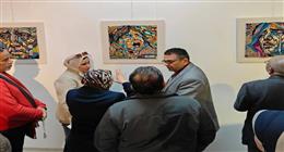 «مناجاة».. لوحات تنبض بفلسطين في معرض تشكيلي بجامعة المنيا