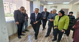 محافظ القليوبية يتفقد أعمال إنشاء مكتبة مصر العامة بحي غرب شبرا الخيمة