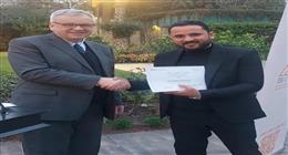 السفير الألماني يكرم الزميلين أحمد ماهر وسلوى الزغبي لفوزهما بجائزة منتدى القاهرة للمناخ