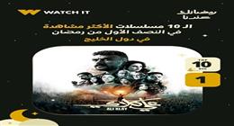 watch it تعلن المسلسلات الأكثر مشاهدة على شاشتها في دول الخليج 