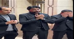 أبطال علي كلاي يساندون محمود حمدان في عزاء والده 