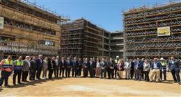 وزير التعليم العالي يتفقد أعمال إنشاء مقر الجامعة الأهلية الفرنسية في الشروق