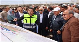  وزير النقل يتفقد مشروع خط سكة حديد بئر العبد- العريش -  طابا
