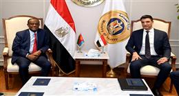 وزير الصناعة يبحث مع وفد إريتري رفيع  وضع خارطة طريق للتكامل الاقتصادي بين البلدين