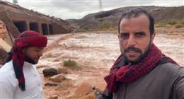 مشاهد من تساقط أمطار غزيرة تصل إلى حد السيول على وادي سعال في سانت كاترين