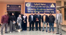 «القومي لذوي الإعاقة» يتفقد سبل الإتاحة المتوفرة للطلاب بجامعة المنوفية