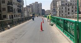 محافظ الجيزة يتابع أعمال الصيانة الدورية للكباري لتحقيق السيولة المرورية