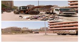 محافظ الجيزة يوجه بتكثيف حملات رفع القمامة وإزالة تعديات البناء في المدن