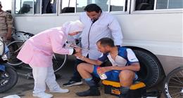 «الرعاية الصحية» تشارك في التأمين الطبي لبطولة الجمهورية للدراجات بالسويس