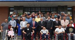 دعم ذوي الهمم في جامعة المنيا بـ20 لاب توب و5 كراسي كهربائية