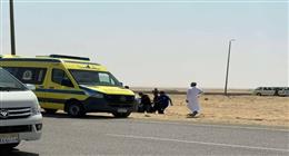 إصابة 6 اشخاص في تصادم بين سيارتين بالطريق الدائري في البحر الأحمر