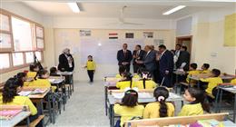 محافظ الجيزة يفتتح مدرستين في إمبابة بإجمالي 52 فصلا دراسيا