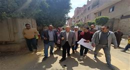 نائب محافظ الجيزة يتفقد موقعا لإنشاء محطة رفع صرف صحي بعزبة العسيلي