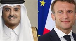 أمير قطر والرئيس الفرنسي يبحثان تأثير التطورات الإقليمية على إمدادات الطاقة العالمية