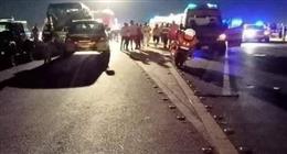 جثة و26 مصابا.. أسماء المصابين في حادث انقلاب أتوبيس بطريق الغردقة- رأس غارب 