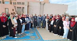 رئيس جامعة المنوفية يشهد فعالية فلكية لرصد البقع الشمسية بكلية العلوم