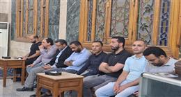 وصول نقيب الصحفيين ورئيس اتحاد الكرة السابق إلى عزاء الكاتب سيد العديسي