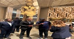 استقبال رفيع المستوى لرئيس وزراء بوروندي وحرمه بالمتحف المصري الكبير
