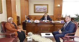 محافظ بورسعيد يناقش مع وكيلة وزارة الصحة الجديدة تطوير القطاع الطبي