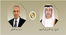 وزير الخارجية يبحث مع نظيره الإماراتي التطورات الإقليمية بالمنطقة