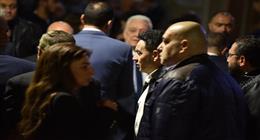 هشام عباس ومصطفى قمر ومحمد فؤاد في عزاء هاني شاكر «صور»