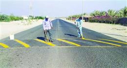 استجابة لاستغاثة المواطنين.. إنشاء مطبات صناعية بدمياط للحد من حوادث السير